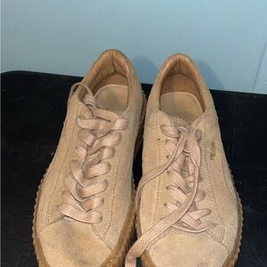 Puma Tan Suede Sneakers
